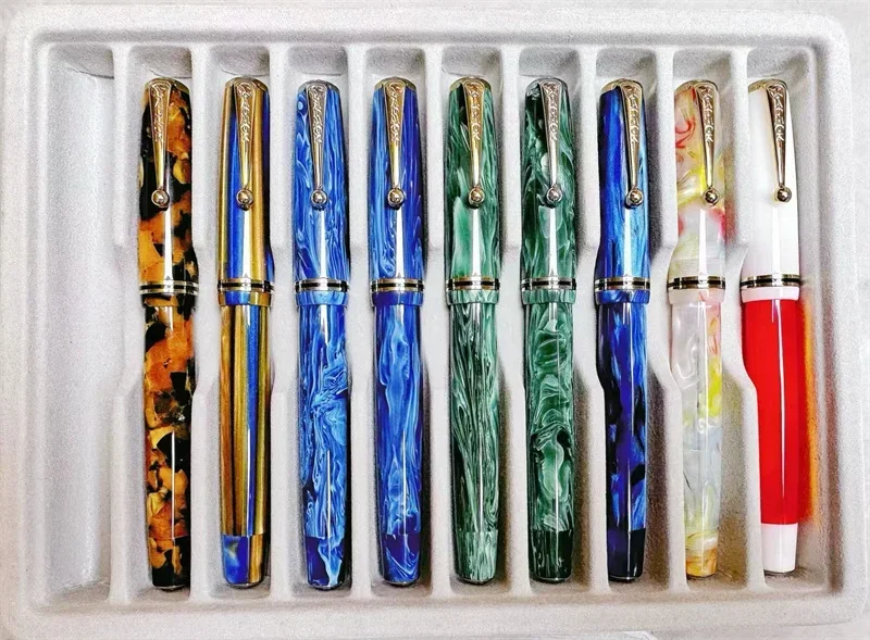 New ADMOK 28 Retro Button-Filler Fountain Pen F\M Nib Vintage Republican China Era Design Classic Calligraphy Gift FOR Collector
New ADMOK 28 Retro Button-Filler Fountain Pen F\M Nib Vintage Republican China Era Design Classic Calligraphy Gift FOR Collector