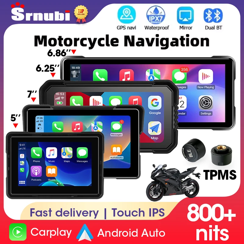 Srnubi Portable Digital Dashboard Anti Theft Removable Screen Wireless CarPlay Moto Android Auto GPS Motorcycle Navigation
Srnubi Portable Digital Dashboard Anti Theft Removable Screen Wireless CarPlay Moto Android Auto GPS Motorcycle Navigation