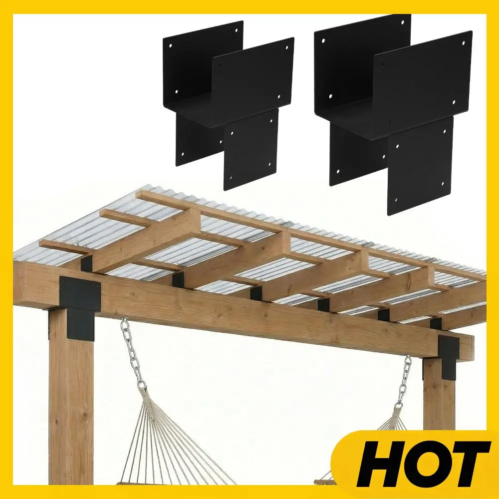 2 Pack Post Caps Tie Brackets 6x6 (Actual 5.5x5.5in) Joist Hanger Brackets Galvanized Steels Pergola Connector Brackets for Wood
2 Pack Post Caps Tie Brackets 6x6 (Actual 5.5x5.5in) Joist Hanger Brackets Galvanized Steels Pergola Connector Brackets for Wood