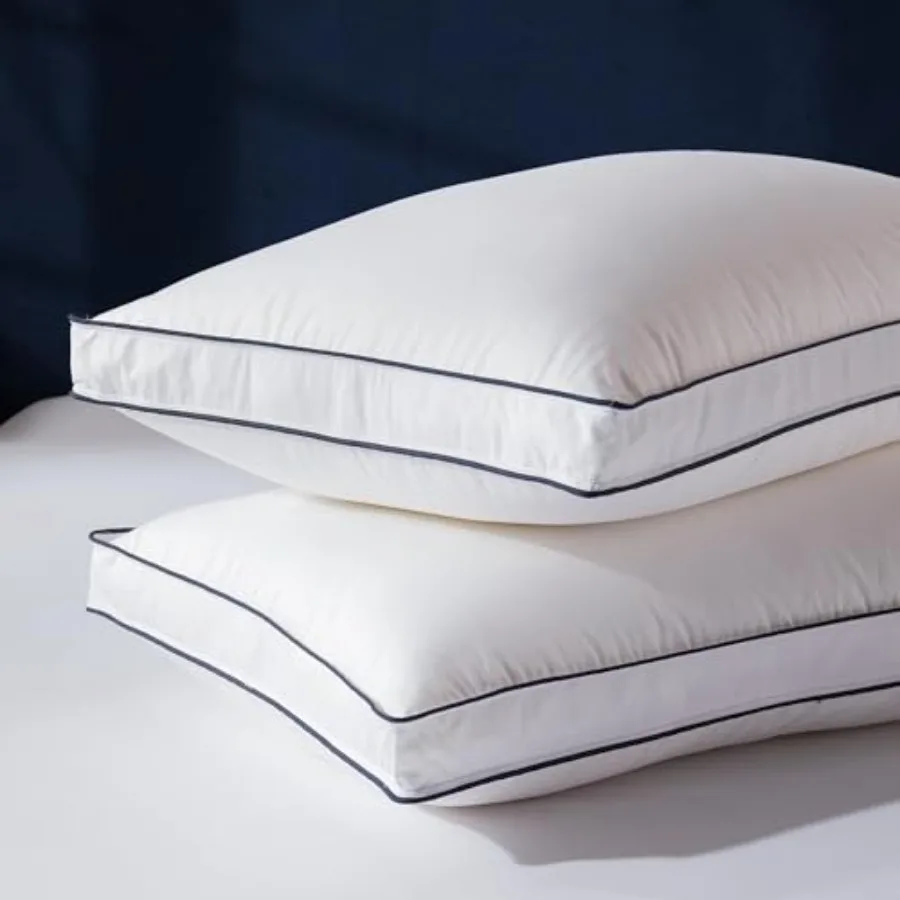 Goose Feather Down Fiber Pillows Size Set of 2 Soft Pillows for Luxury Hotel Quality Gusseted Pillow 2 Pack Bed Pillows for Sle
Goose Feather Down Fiber Pillows Size Set of 2 Soft Pillows for Luxury Hotel Quality Gusseted Pillow 2 Pack Bed Pillows for Sle