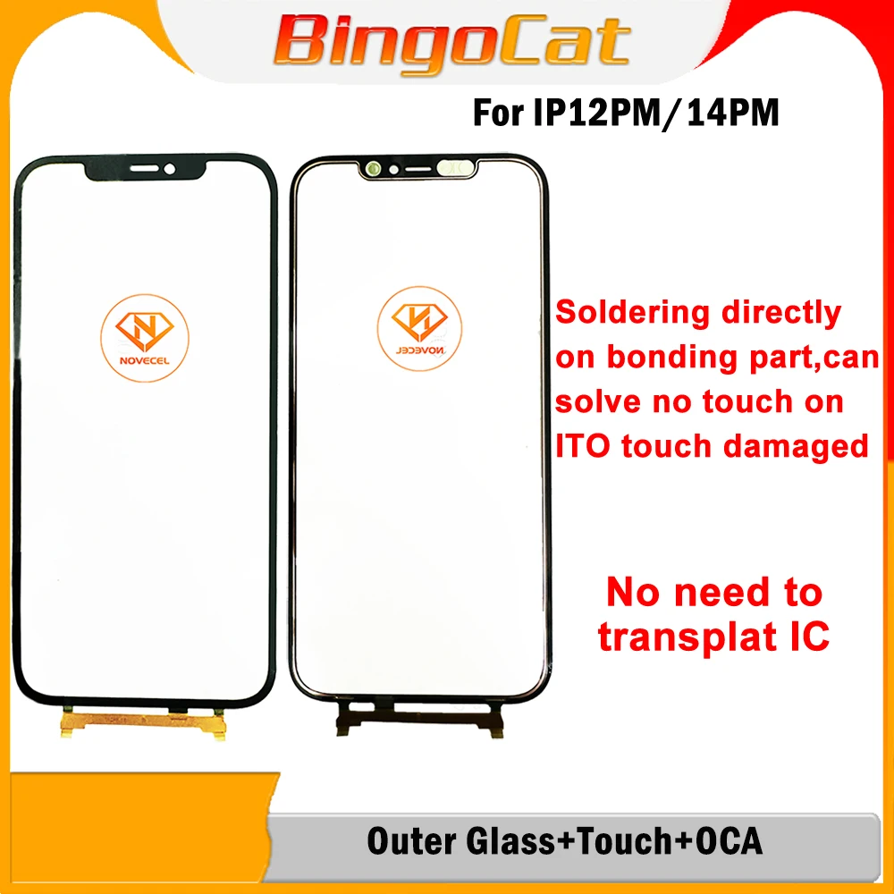 For iPhone 12 Pro Max Touch Glass+OCA Soldering Directly On Bonding Part Can Solve No Touch On ITO No Need Transplant IC Part
For iPhone 12 Pro Max Touch Glass+OCA Soldering Directly On Bonding Part Can Solve No Touch On ITO No Need Transplant IC Part
