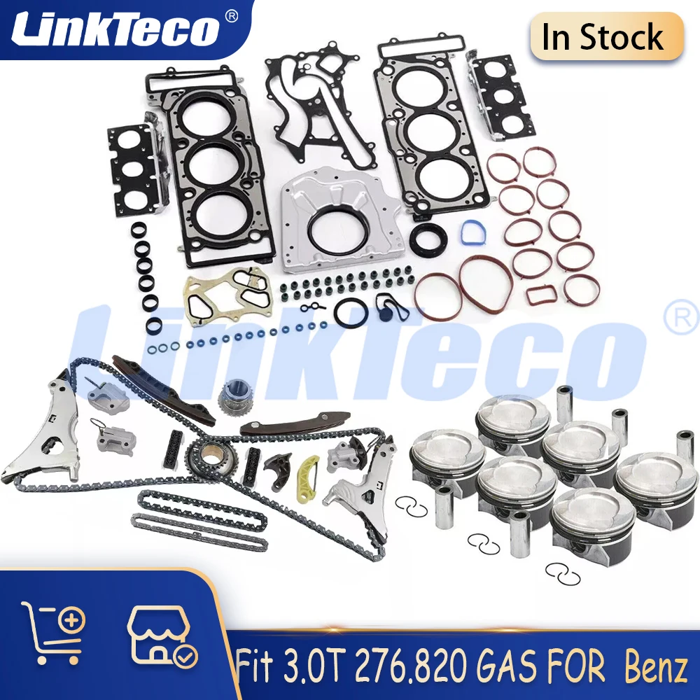 Engine Rebuilding Gasket Piston Ring Timing Set Fit 3.0T 276.820 GAS FOR Mercedes-Benz CLS400 CLS320 CLS400 E400 X218 C218 A207
Engine Rebuilding Gasket Piston Ring Timing Set Fit 3.0T 276.820 GAS FOR Mercedes-Benz CLS400 CLS320 CLS400 E400 X218 C218 A207