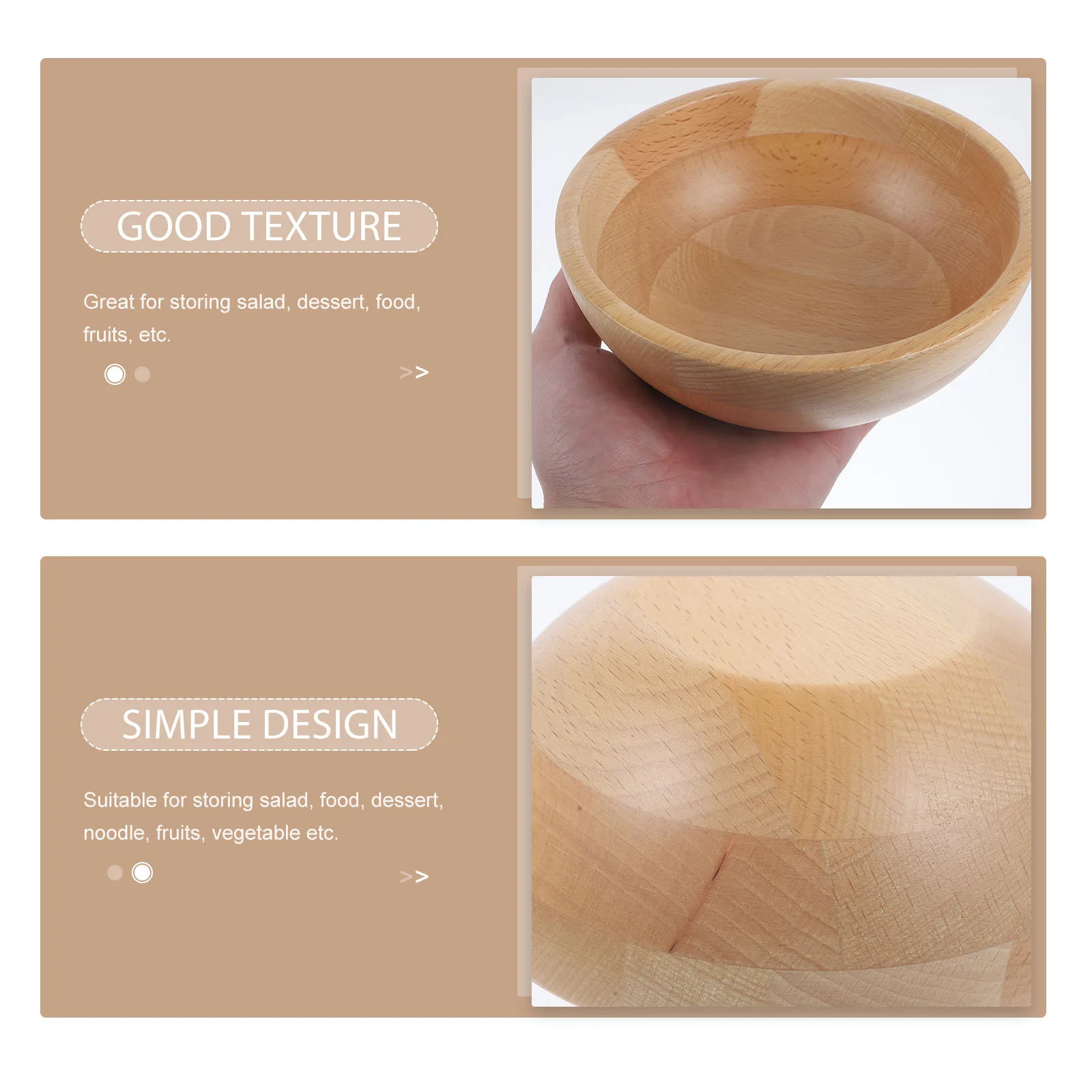 Bamboo Bowl Small Size Smooth Corner Clear Grain Food Salad Storage Home Kitchen Tableware Bowl
Bamboo Bowl Small Size Smooth Corner Clear Grain Food Salad Storage Home Kitchen Tableware Bowl