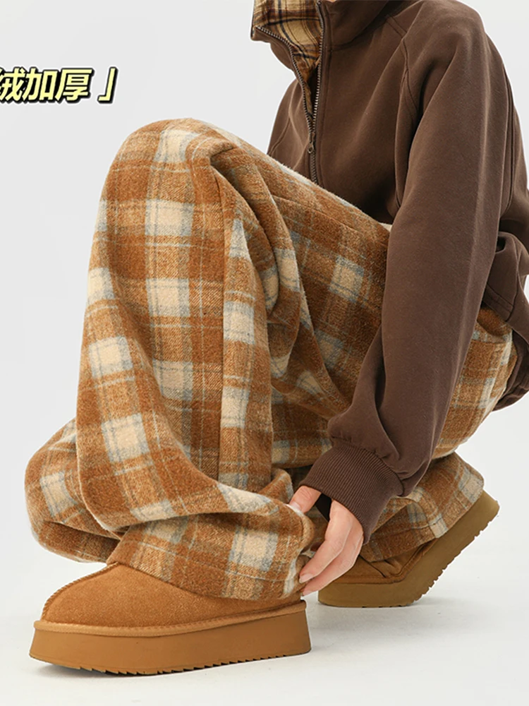 Японские утепленные флисовые брюки в клетку для мужчин: осенне-зимние, свободные, широкие, теплые, модные, прямые брюки в уличном стиле
Японские утепленные флисовые брюки в клетку для мужчин: осенне-зимние, свободные, широкие, теплые, модные, прямые брюки в уличном стиле