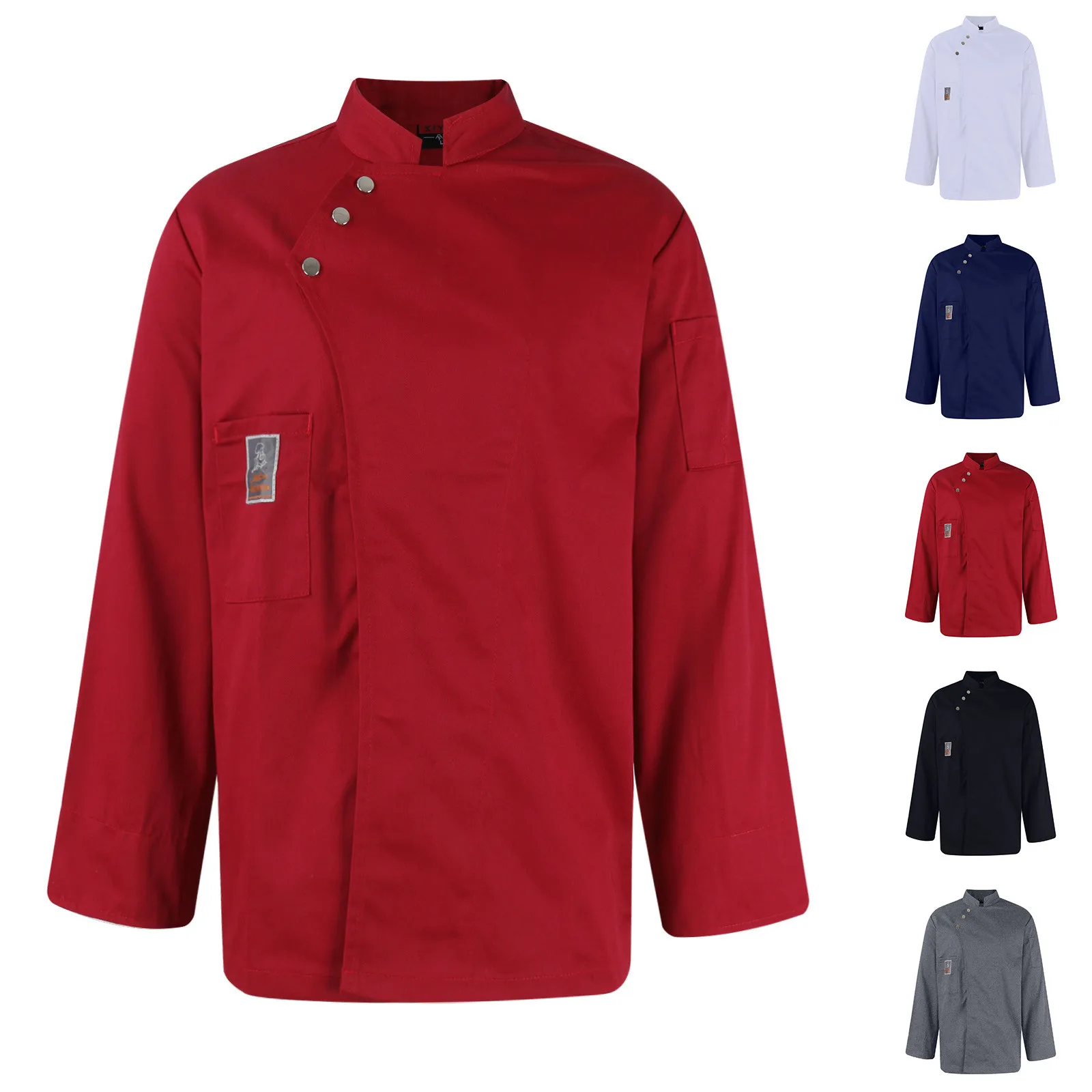 Restaurant Chef Jacket Long Short Sleeve Hotel Cafe Kitchen Work Wear Bakery Cooking Chef Coat Tops Fast Food Chef Uniform Men
Restaurant Chef Jacket Long Short Sleeve Hotel Cafe Kitchen Work Wear Bakery Cooking Chef Coat Tops Fast Food Chef Uniform Men