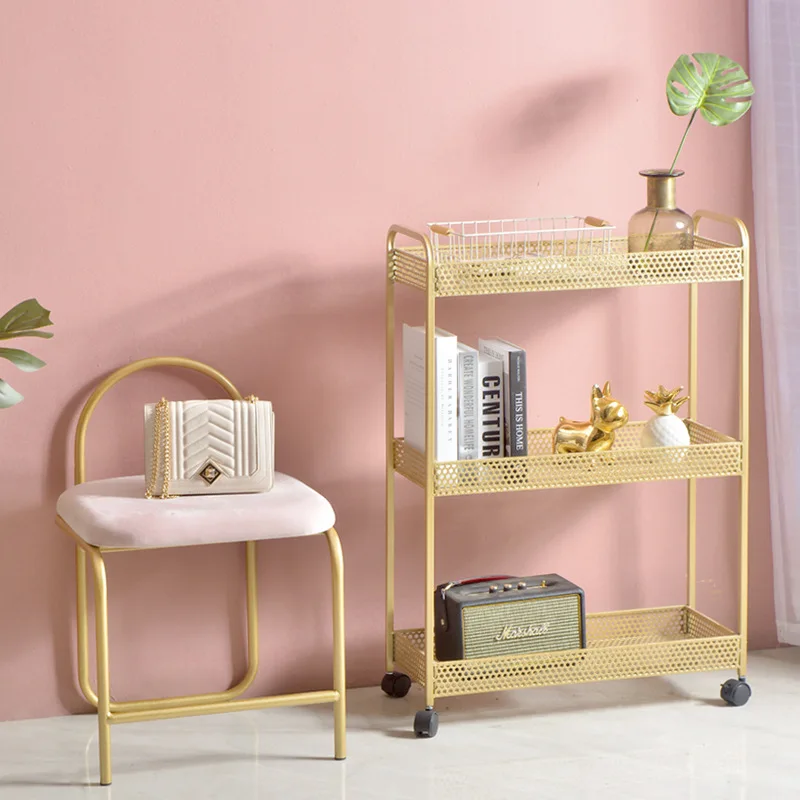 Wrought iron cart storage rack floor-to-ceiling multi-layer storage rack storage rack sofa side table mobile shelf home bedroom
Wrought iron cart storage rack floor-to-ceiling multi-layer storage rack storage rack sofa side table mobile shelf home bedroom