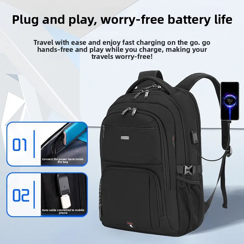 Men's Large Capacity Backpack Waterproof Laptop Bag Commuter Travel Student School Bag USB Charging Lightweight Rucksack Work
Men's Large Capacity Backpack Waterproof Laptop Bag Commuter Travel Student School Bag USB Charging Lightweight Rucksack Work