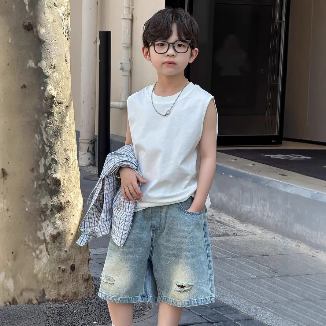 2025 Summer New Sleeveless Cotton Tank Top Thin Style Fashionable Trendy Cool Boys Soft
2025 Summer New Sleeveless Cotton Tank Top Thin Style Fashionable Trendy Cool Boys Soft