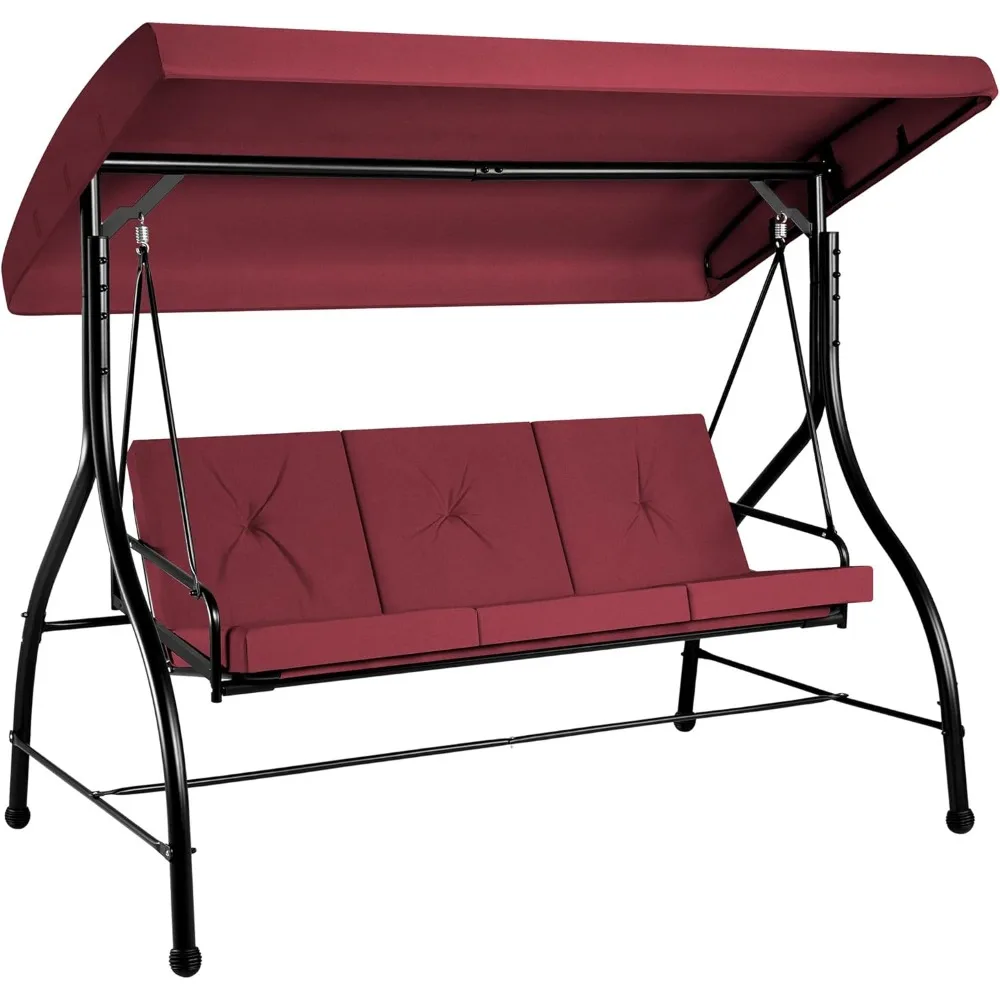 Porch Swings with Canopy 3-Seat Outdoor Swings for Adults, Adjustable Backrest Patio Swing with Stand and Thickened Cushions fo
Porch Swings with Canopy 3-Seat Outdoor Swings for Adults, Adjustable Backrest Patio Swing with Stand and Thickened Cushions fo