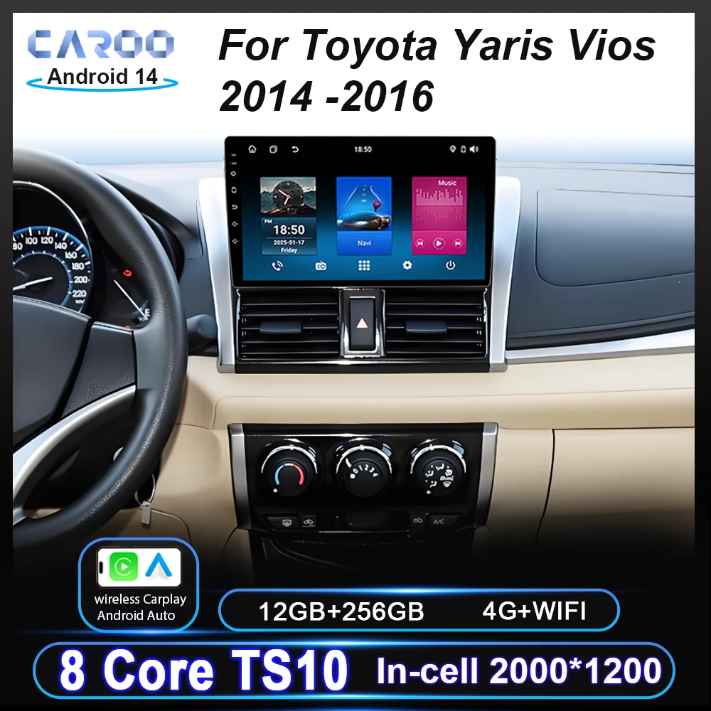 Android Car For Toyota Yaris Vios 2014 2015 2016 Auto Radio Stereo Multimidia Player GPS Navigation wireless Carplay 4G 2din DVD
Android Car For Toyota Yaris Vios 2014 2015 2016 Auto Radio Stereo Multimidia Player GPS Navigation wireless Carplay 4G 2din DVD