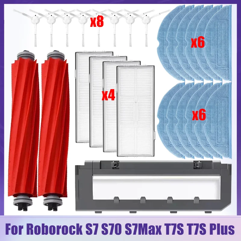 For Roborock S7 S70 S7 Plus T7S T7S Plus Vacuum Cleaner Accessories Main Brush Main Brush Cover Filter Mops Replacement Parts
For Roborock S7 S70 S7 Plus T7S T7S Plus Vacuum Cleaner Accessories Main Brush Main Brush Cover Filter Mops Replacement Parts