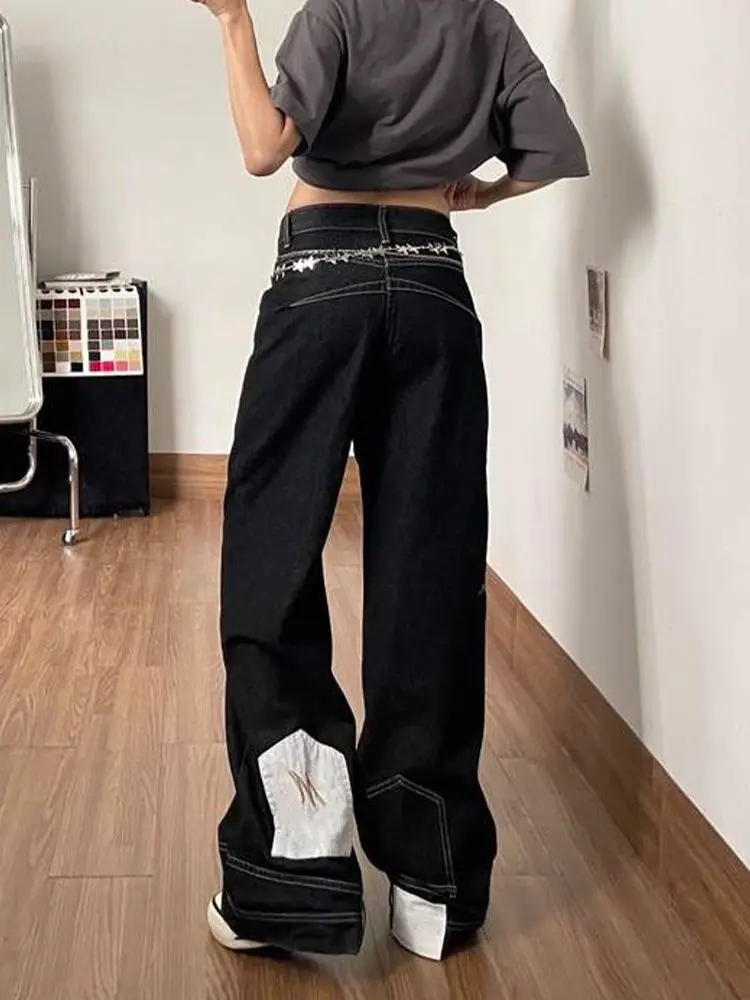 Women American High Street Fashion Horse Hair Denim Pants Vintage Y2K Streetwear Stylish Baggy Floor-Length Trousers 2026 Spring
Women American High Street Fashion Horse Hair Denim Pants Vintage Y2K Streetwear Stylish Baggy Floor-Length Trousers 2026 Spring