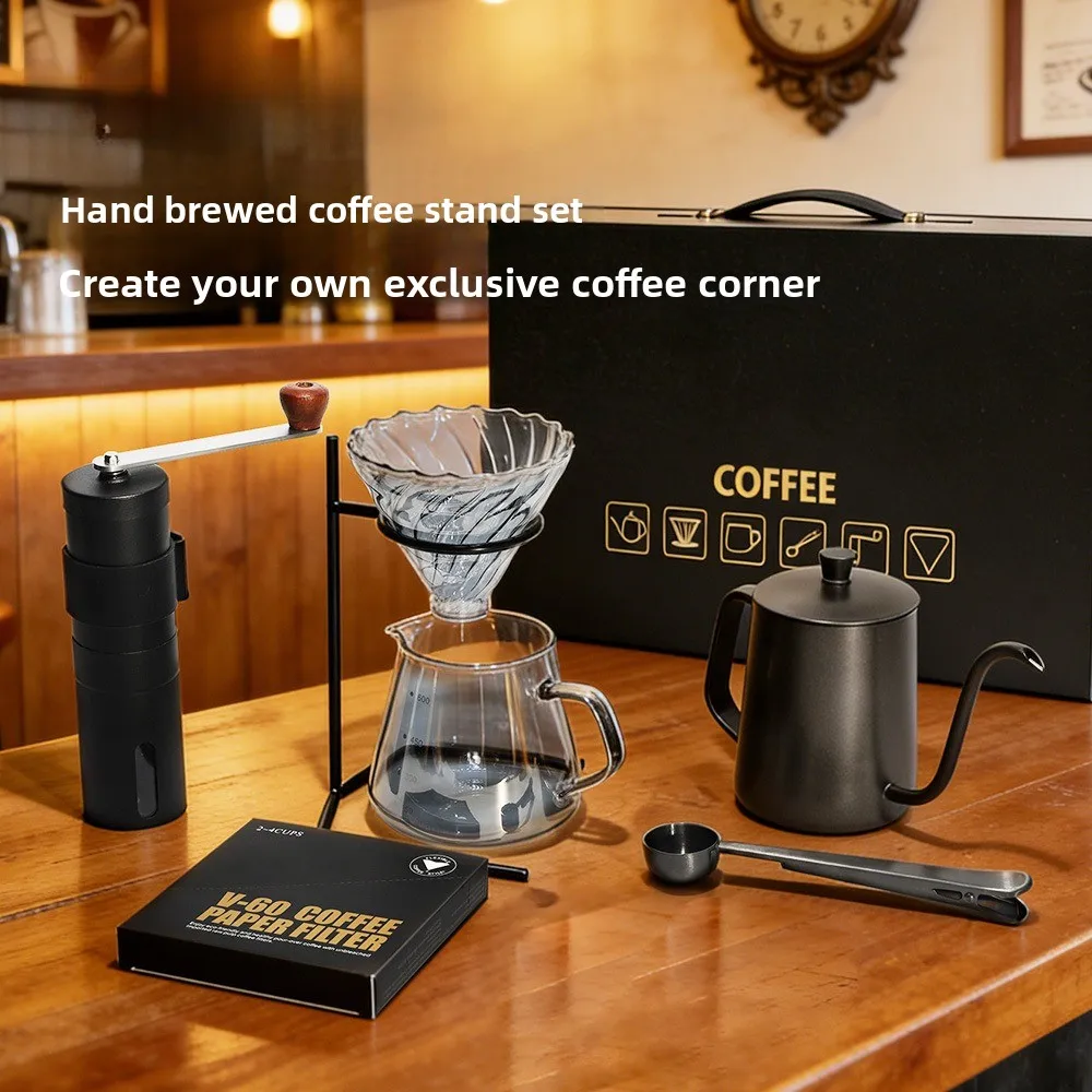 Coffee hand brewing rack drip filter cup sharing pot household hand brewing coffee pot filter set gift box
Coffee hand brewing rack drip filter cup sharing pot household hand brewing coffee pot filter set gift box