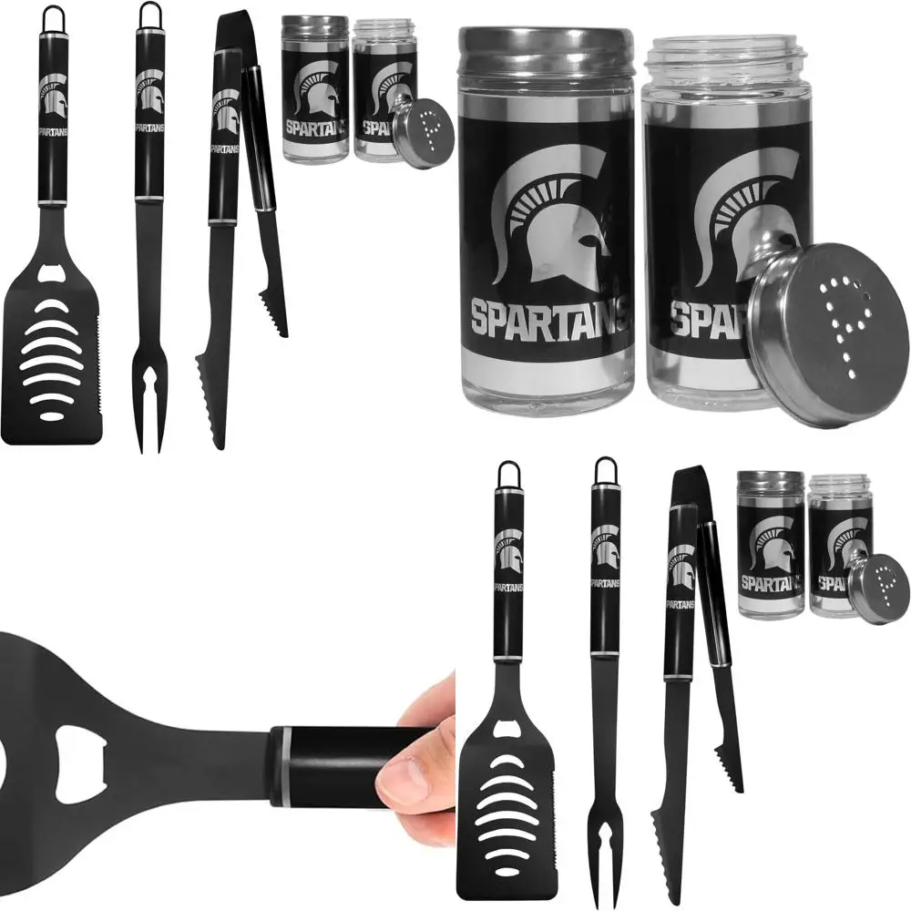 Michigan State Spartans 3-Piece Black BBQ Tool Set with Shakers
Michigan State Spartans 3-Piece Black BBQ Tool Set with Shakers