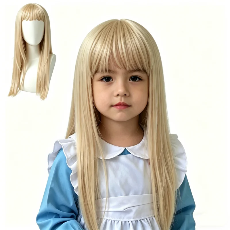 Kids Wigs Light Gold Hood for Girl Child Beige Hair Accessories Baby Yellow Headdress Teenage Headwear Reborn Doll Headgear 45cm
Kids Wigs Light Gold Hood for Girl Child Beige Hair Accessories Baby Yellow Headdress Teenage Headwear Reborn Doll Headgear 45cm