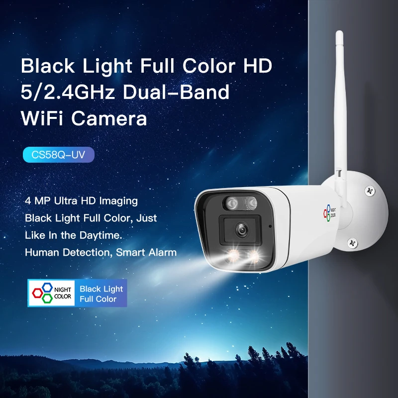 Zetta 4MP Ultra HD Full Color Night Vision 2.4G WIFI Smart IP Camera Outdoor 5G IP65 Waterproof Small
Zetta 4MP Ultra HD Full Color Night Vision 2.4G WIFI Smart IP Camera Outdoor 5G IP65 Waterproof Small