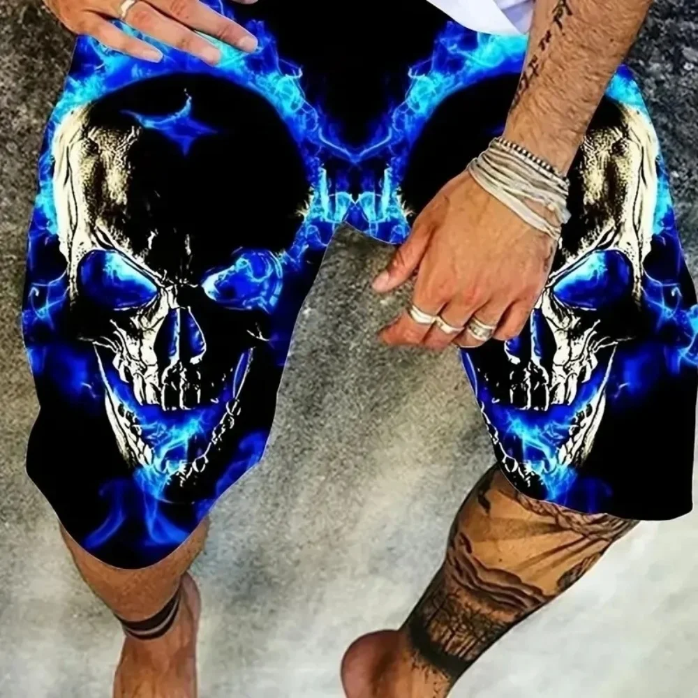 Men's Trendy Skull Print Shorts Summer Casual Loose Beach Pants Street Hip-hop Style Versatile Outerwear
Men's Trendy Skull Print Shorts Summer Casual Loose Beach Pants Street Hip-hop Style Versatile Outerwear