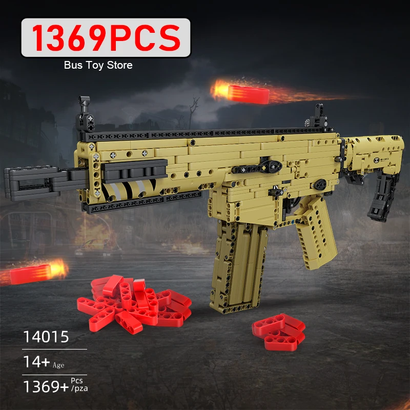 Mould King ASSAULT RIFLE Building Blocks Puzzle Gun Model Toys MOC Bricks MOC Hand-built Toy Building Blocks Set Birthday Gift
Mould King ASSAULT RIFLE Building Blocks Puzzle Gun Model Toys MOC Bricks MOC Hand-built Toy Building Blocks Set Birthday Gift