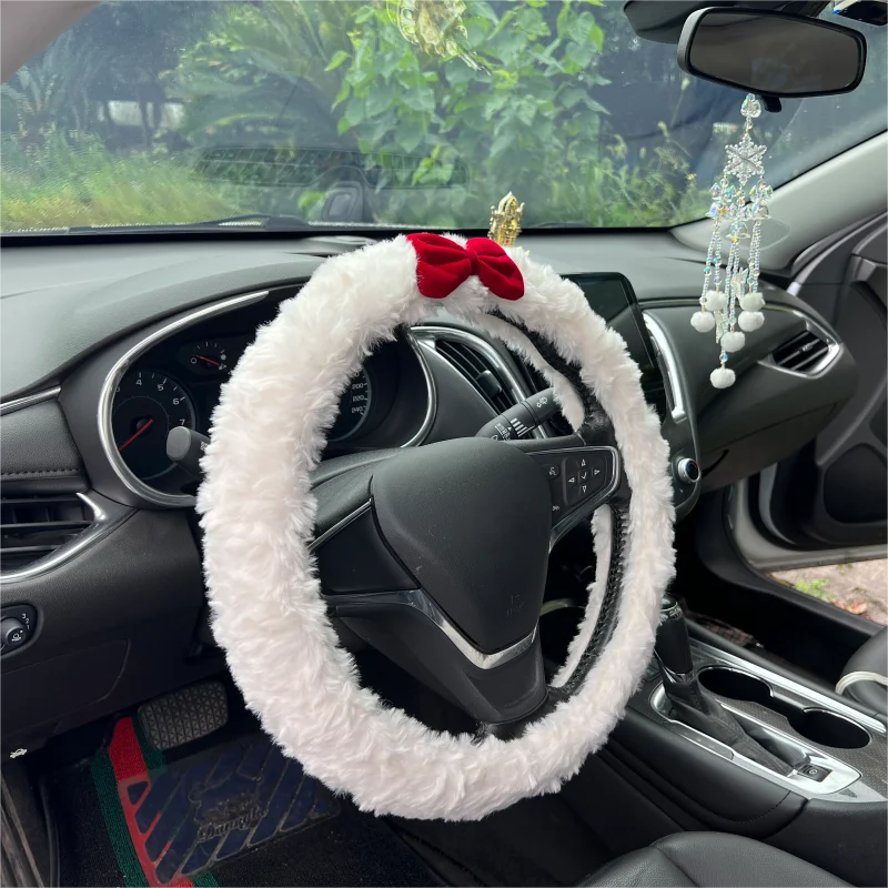 1 Car Interior Set, Premium Velvet Bow Winter Steering Wheel Cover + 2 Shoulder Cushions, Warm Plush, Fits 14 1/2" to 15" Wheels
1 Car Interior Set, Premium Velvet Bow Winter Steering Wheel Cover + 2 Shoulder Cushions, Warm Plush, Fits 14 1/2" to 15" Wheels