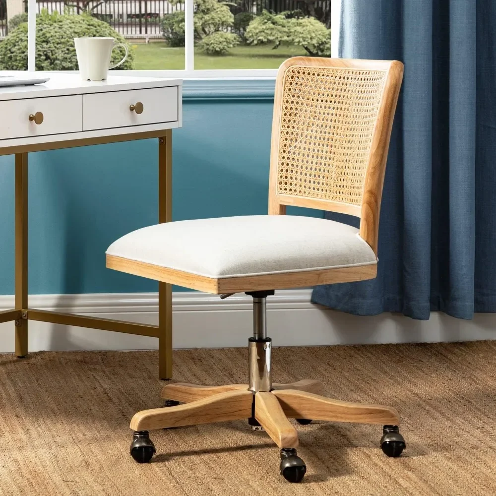 Modern Home Office Chair Comfortable Upholstered Armless Desk Chair, Adjustable Swivel Rolling Computer Chair
Modern Home Office Chair Comfortable Upholstered Armless Desk Chair, Adjustable Swivel Rolling Computer Chair