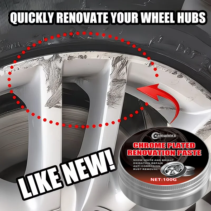 Universal Rim Repair Kit – Alloy Wheel Scratch & Wear Repair Agent, Oxidation Protection Paste, Rim Polishing Cream.
Universal Rim Repair Kit – Alloy Wheel Scratch & Wear Repair Agent, Oxidation Protection Paste, Rim Polishing Cream.