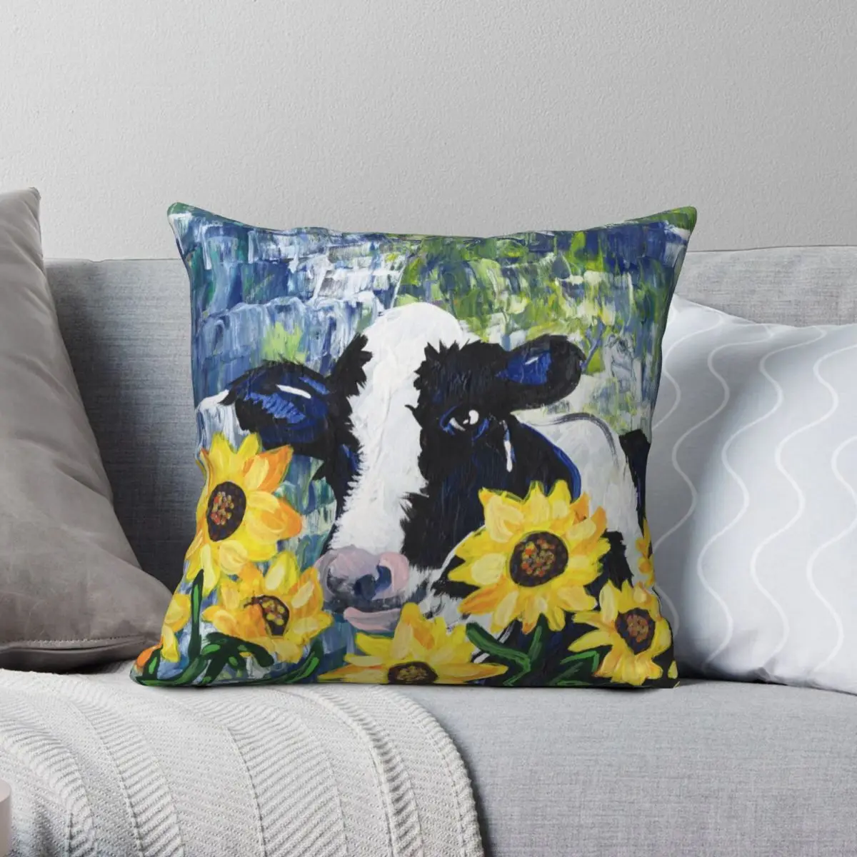 Cow In The Sun Square Pillowcase Polyester Linen Velvet Creative Zip Decorative Pillow Case Sofa Seater Cushion Cover
Cow In The Sun Square Pillowcase Polyester Linen Velvet Creative Zip Decorative Pillow Case Sofa Seater Cushion Cover