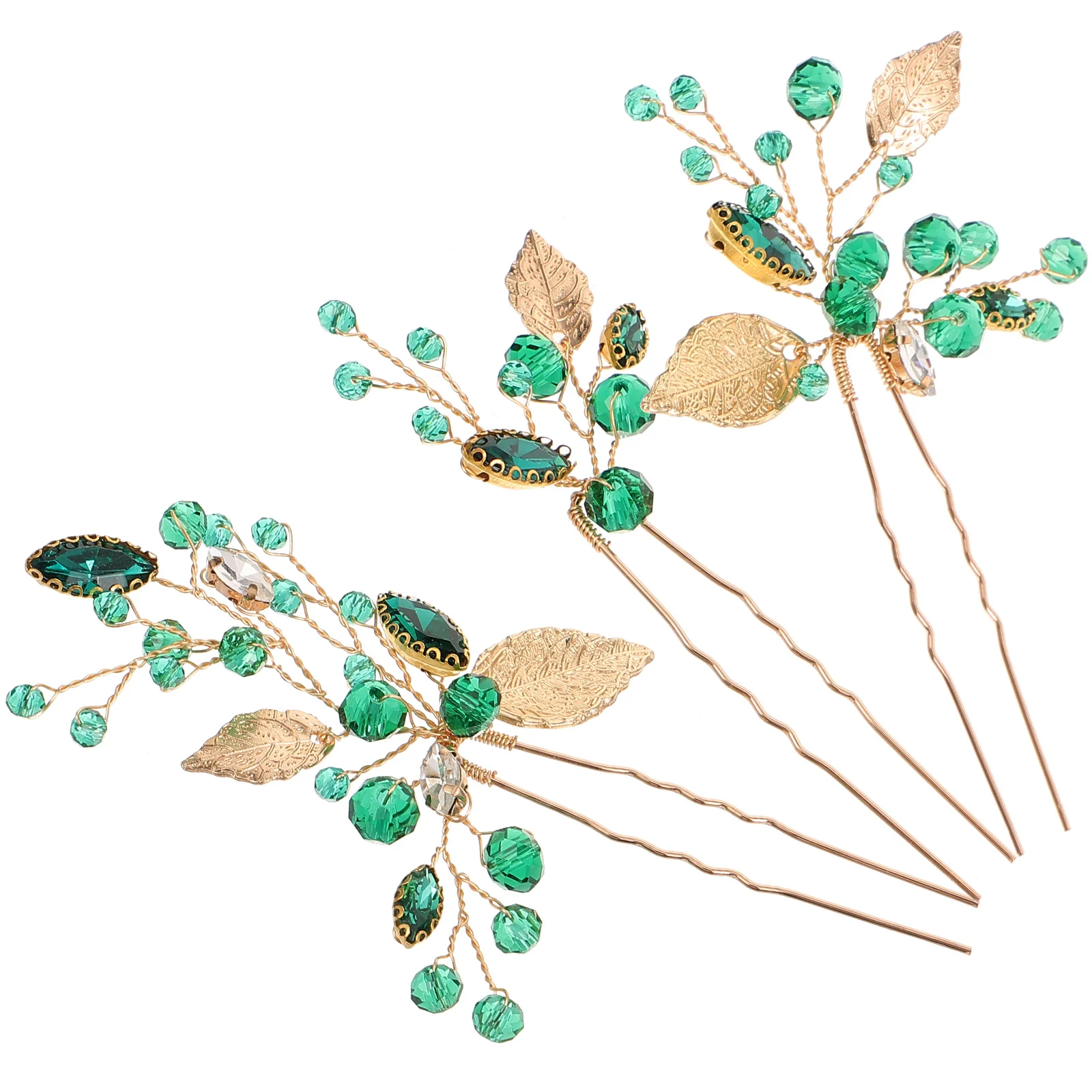 3pcs Green Leaf Pins Crystal Bridal Wedding Accessories for Women Lightweight Rhinestone Jeweled Clips Hair Styling Pins Dance
3pcs Green Leaf Pins Crystal Bridal Wedding Accessories for Women Lightweight Rhinestone Jeweled Clips Hair Styling Pins Dance
