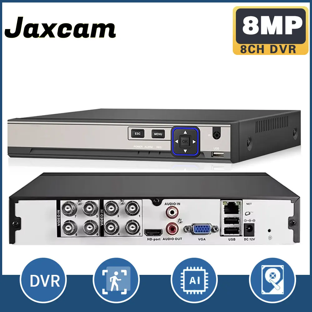 4K 8MP DVR 4/8/16 Channel Recorder AHD CVI TVI CVI CVB IP Digital Video DVR Home Security Protection System Video Recorder
4K 8MP DVR 4/8/16 Channel Recorder AHD CVI TVI CVI CVB IP Digital Video DVR Home Security Protection System Video Recorder