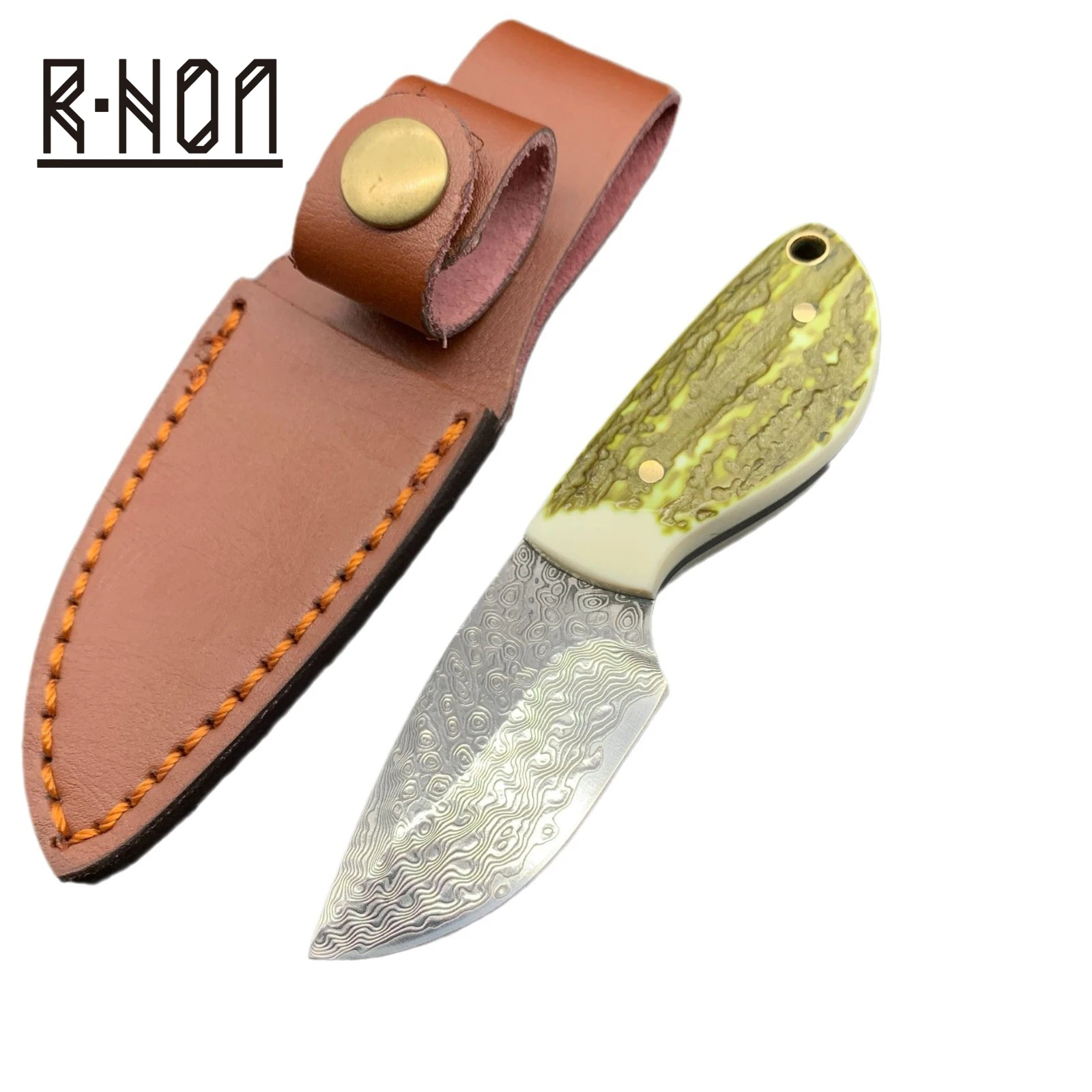 RHON Mini Thumb VG10 Damascus Steel Small Straight Knife Outdoor Defensive Survival Fixed Blade Hand Handle Meat Special Knvies
RHON Mini Thumb VG10 Damascus Steel Small Straight Knife Outdoor Defensive Survival Fixed Blade Hand Handle Meat Special Knvies