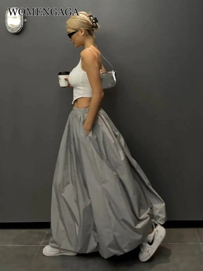 WOMENGAGA Новая женская юбка А-силуэта с эластичной талией, летняя длинная юбка для американских девушек, модная женская юбка с высокой талией A3UB
WOMENGAGA Новая женская юбка А-силуэта с эластичной талией, летняя длинная юбка для американских девушек, модная женская юбка с высокой талией A3UB