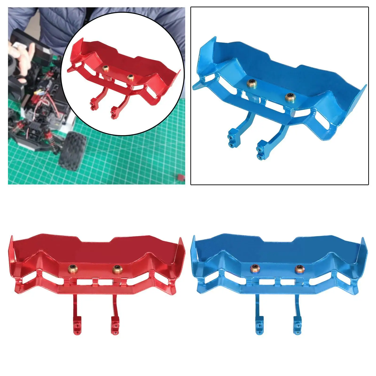 RC Car Spoiler Wing 1/14 Scale Aluminum Alloy Decor Model Car RC Car Spoiler
RC Car Spoiler Wing 1/14 Scale Aluminum Alloy Decor Model Car RC Car Spoiler