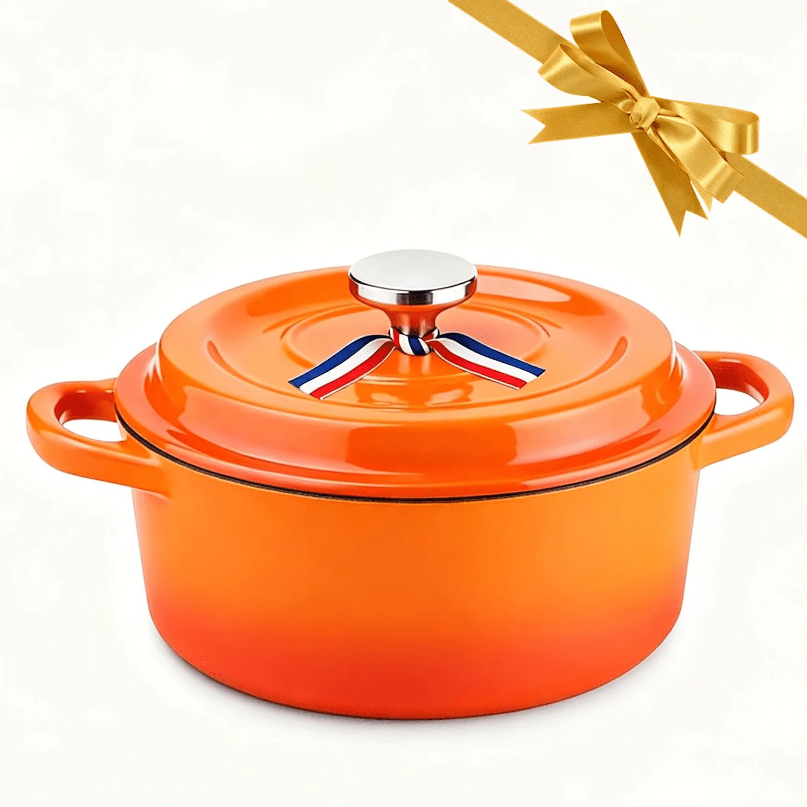 Enameled Cast Iron Dutch Oven 3 Qt with Lid - Round Braising Pan Oven Safe to 500°F, Perfect for Stews, Soups & Bread Baking, Compatible with All Cooktops, Orange
Enameled Cast Iron Dutch Oven 3 Qt with Lid - Round Braising Pan Oven Safe to 500°F, Perfect for Stews, Soups & Bread Baking, Compatible with All Cooktops, Orange