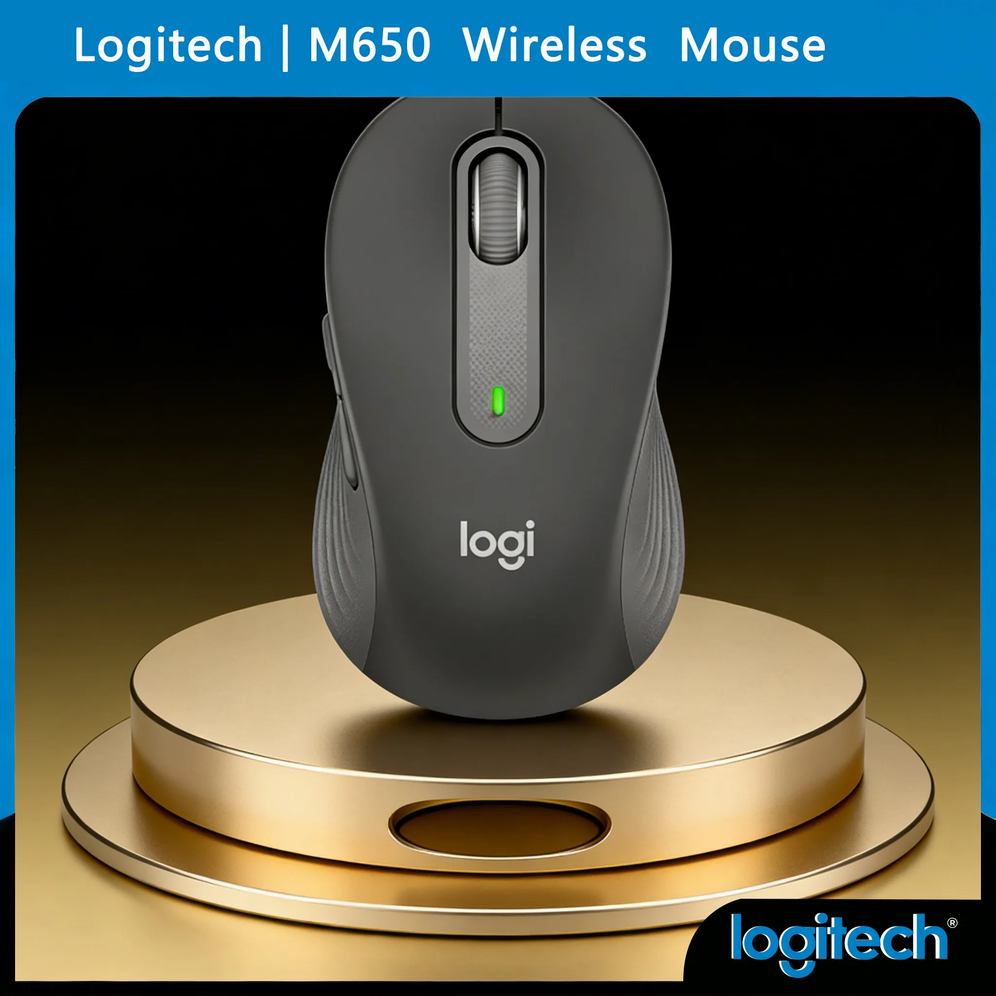 Logitech M650L - Quiet Clicks & Contoured Shape for Big Hands
Logitech M650L - Quiet Clicks & Contoured Shape for Big Hands