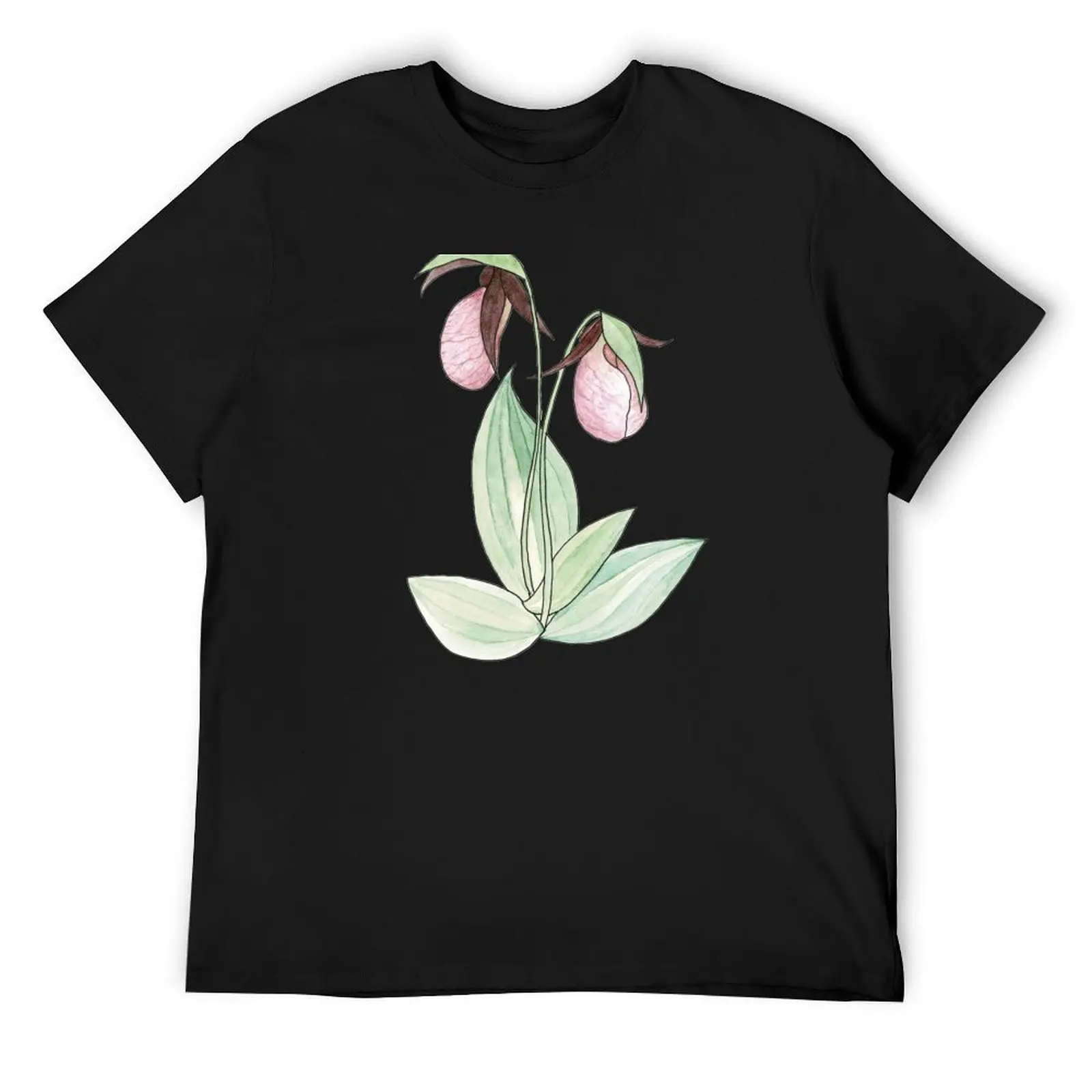 Pink Ladys Slipper Inked Watercolor Painting T-Shirt blanks customs t shirts for men cotton
Pink Ladys Slipper Inked Watercolor Painting T-Shirt blanks customs t shirts for men cotton