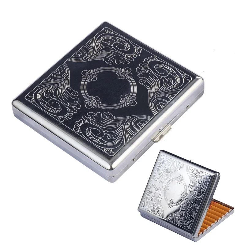 Mini Cigarette Storage Box Alloy Alloy Ultra-thin Smoking Holder Pocket Double Slip Storage Case Smoking Accessories
Mini Cigarette Storage Box Alloy Alloy Ultra-thin Smoking Holder Pocket Double Slip Storage Case Smoking Accessories