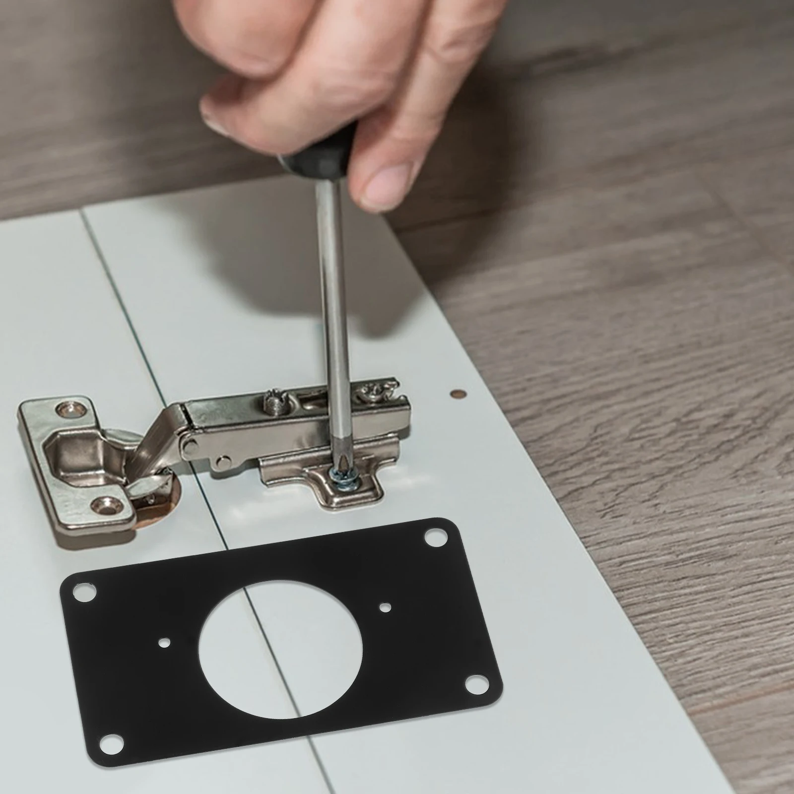 1 set Cabinet Repair Plate Stainless Steel Hinge Hinge Hole Repair Installation Gasket Fixing Plates Replacement Furniture 
1 set Cabinet Repair Plate Stainless Steel Hinge Hinge Hole Repair Installation Gasket Fixing Plates Replacement Furniture