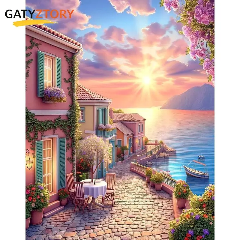 GATYZTORY Town Painting By Numbers Picture Paint With Numbers Scenery Crafts Gift For Adults Artwork
GATYZTORY Town Painting By Numbers Picture Paint With Numbers Scenery Crafts Gift For Adults Artwork