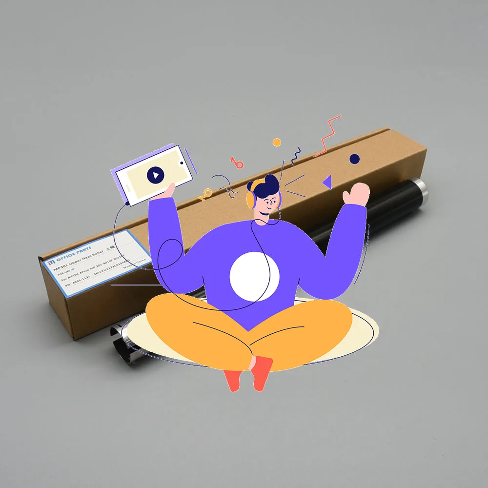 5pcs. COMPATIBLE NEW AE01-1131 AE011131 Upper Fuser Hot Heat Roller for Ricoh Aficio MP 301 MP301 MP301SP MP301SPF
5pcs. COMPATIBLE NEW AE01-1131 AE011131 Upper Fuser Hot Heat Roller for Ricoh Aficio MP 301 MP301 MP301SP MP301SPF