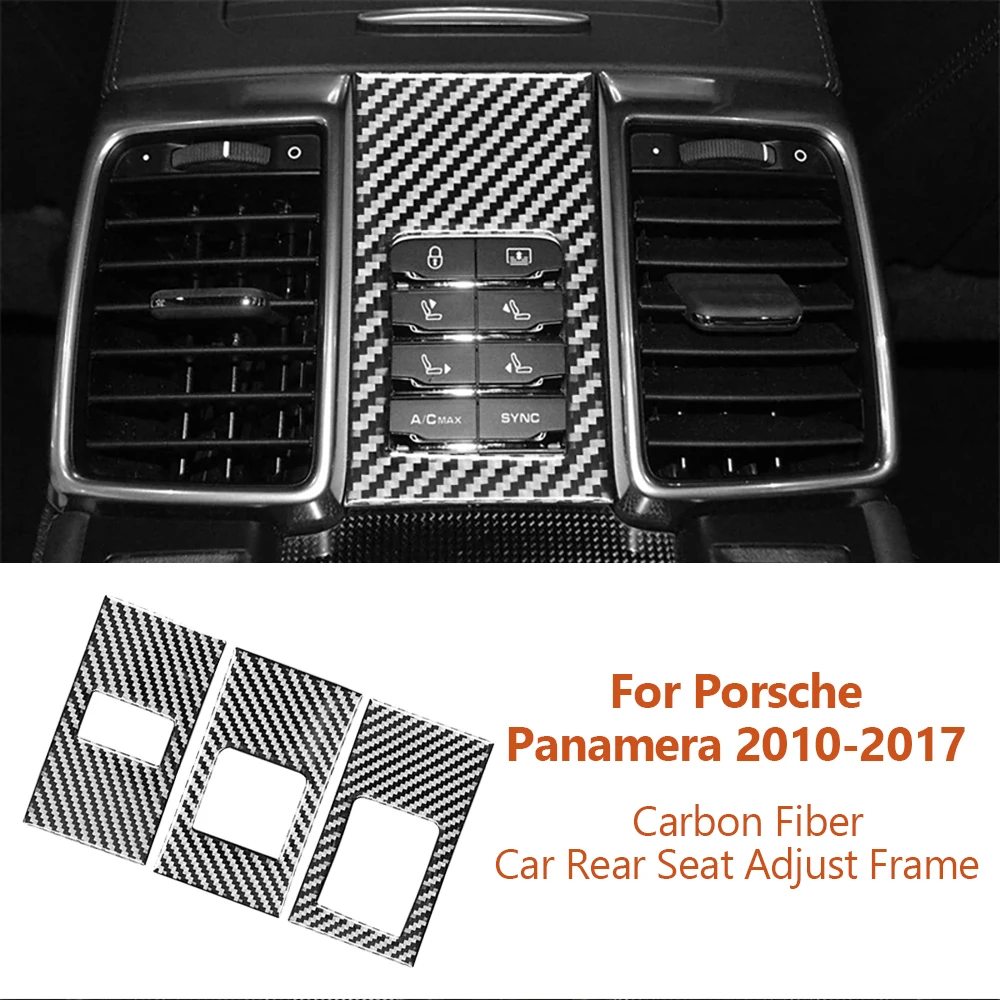 For Porsche Panamera 2010-2017 Carbon Fiber Car Rear Seat Adjustment Button Frame Decorative Sticker Styling Auto Interior Parts
For Porsche Panamera 2010-2017 Carbon Fiber Car Rear Seat Adjustment Button Frame Decorative Sticker Styling Auto Interior Parts