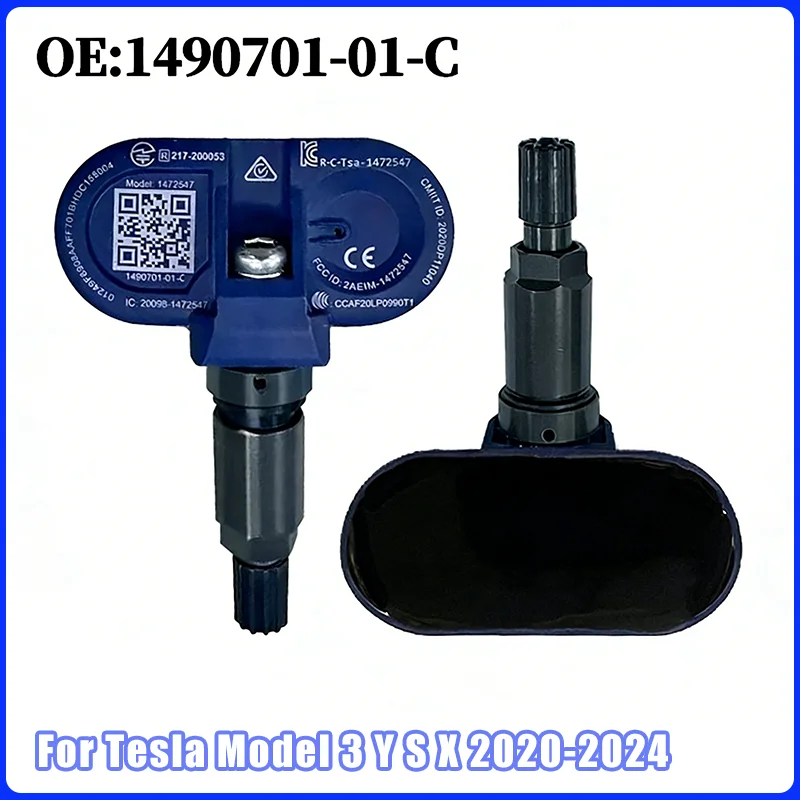 4 шт. датчики контроля давления в шинах BLE Bluetooth датчик TPMS 1490701-01-B 1490701-01-C для Tesla Model 3 Y S X
4 шт. датчики контроля давления в шинах BLE Bluetooth датчик TPMS 1490701-01-B 1490701-01-C для Tesla Model 3 Y S X