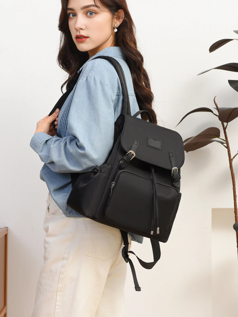 Oxford Cloth Bucket Bag Women's Large Capacity Casual Travel Backpack Fashionable Student Water Bucket Bookbag Simple Design
Oxford Cloth Bucket Bag Women's Large Capacity Casual Travel Backpack Fashionable Student Water Bucket Bookbag Simple Design