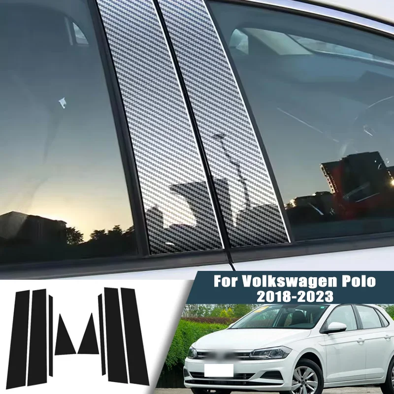 Glossy Black Carbon Fiber Window Door Deal B C Pillar Post Cover Sticker For Volkswagen Polo 2018-2023 2019 2020 2021 2022
Glossy Black Carbon Fiber Window Door Deal B C Pillar Post Cover Sticker For Volkswagen Polo 2018-2023 2019 2020 2021 2022