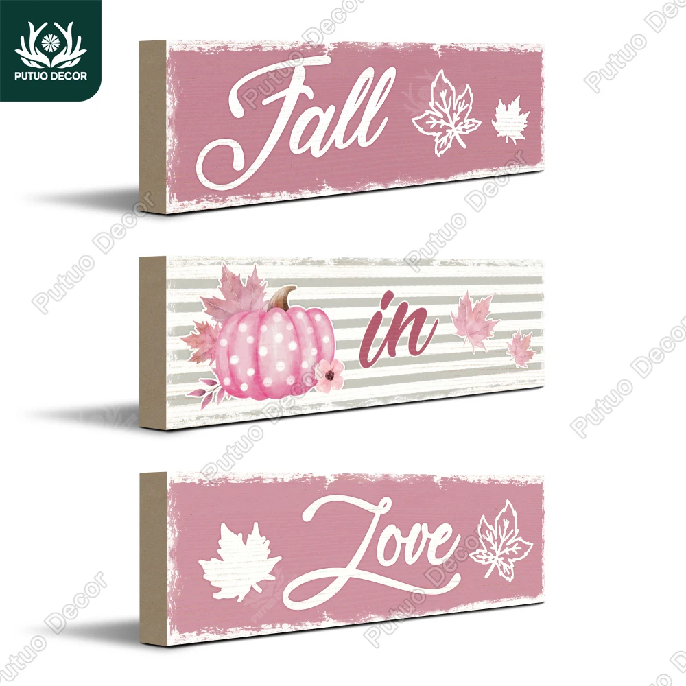 Putuo Decor 3pc Wooden Table Decoration, Tabletop Decoration Home Cafe Office, Autumn, Thanksgiving Gift, 2x5.9Inches
Putuo Decor 3pc Wooden Table Decoration, Tabletop Decoration Home Cafe Office, Autumn, Thanksgiving Gift, 2x5.9Inches