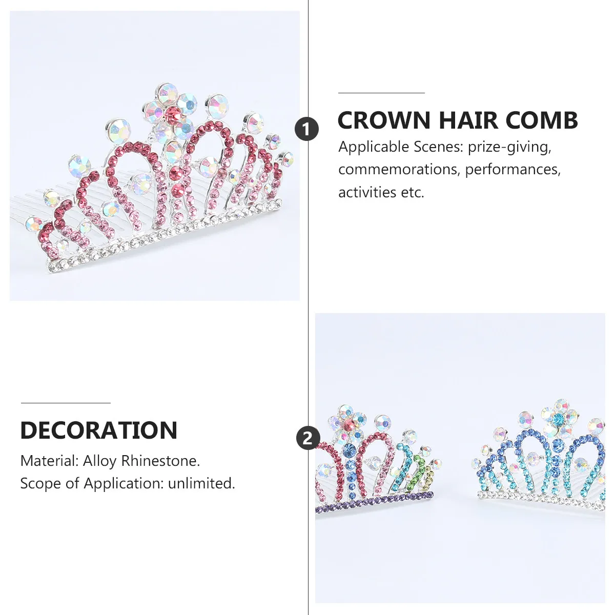4Pcs Kids Tiara Sparkle Crystal Rhinestone Hair Comb Crown Birthday Party Elegant Headpiece Hair Comb Kids Tiara
4Pcs Kids Tiara Sparkle Crystal Rhinestone Hair Comb Crown Birthday Party Elegant Headpiece Hair Comb Kids Tiara