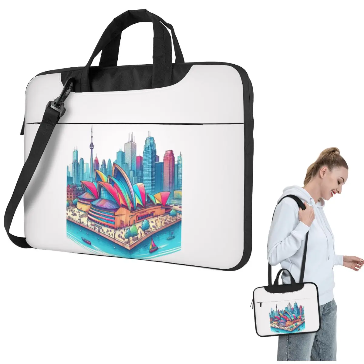 Красочный 3D-эскиз Торонто-Оперы и живописные отображения, сумка для ноутбука, сумка для компьютера, устойчивая защитная сумка для ноутбука
Красочный 3D-эскиз Торонто-Оперы и живописные отображения, сумка для ноутбука, сумка для компьютера, устойчивая защитная сумка для ноутбука