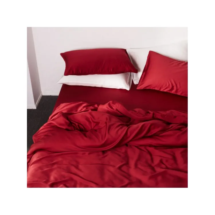 China Manufacture Red Solid Color Bed Sheet Set Flat Sheet Pillowcases Bamboo Bedding Set For Wedding And Home
China Manufacture Red Solid Color Bed Sheet Set Flat Sheet Pillowcases Bamboo Bedding Set For Wedding And Home