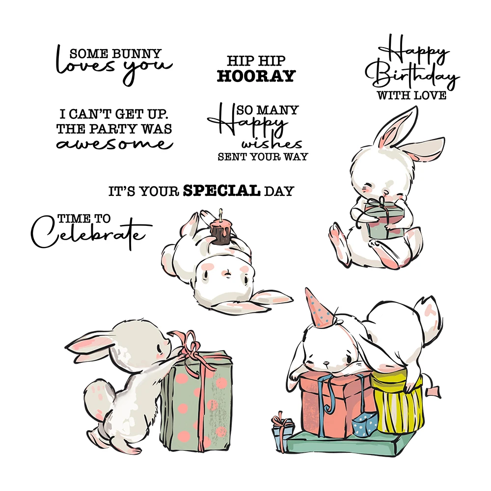 Mangocraft Happy Birthday Gifts & Rabbits Cutting Dies Clear Stamps DIY Scrapbooking Metal Dies Silicone Stamps For Cards Albums
Mangocraft Happy Birthday Gifts & Rabbits Cutting Dies Clear Stamps DIY Scrapbooking Metal Dies Silicone Stamps For Cards Albums