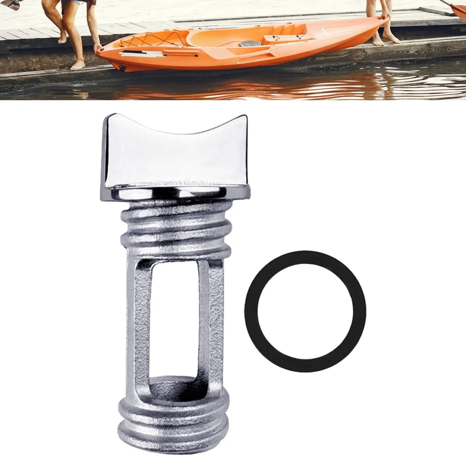 Kayak Boat Drain Plug 316 Stainless Steel Standard Thread Bung with O Ring for Yacht Dinghy Canoe Drain Hole
Kayak Boat Drain Plug 316 Stainless Steel Standard Thread Bung with O Ring for Yacht Dinghy Canoe Drain Hole