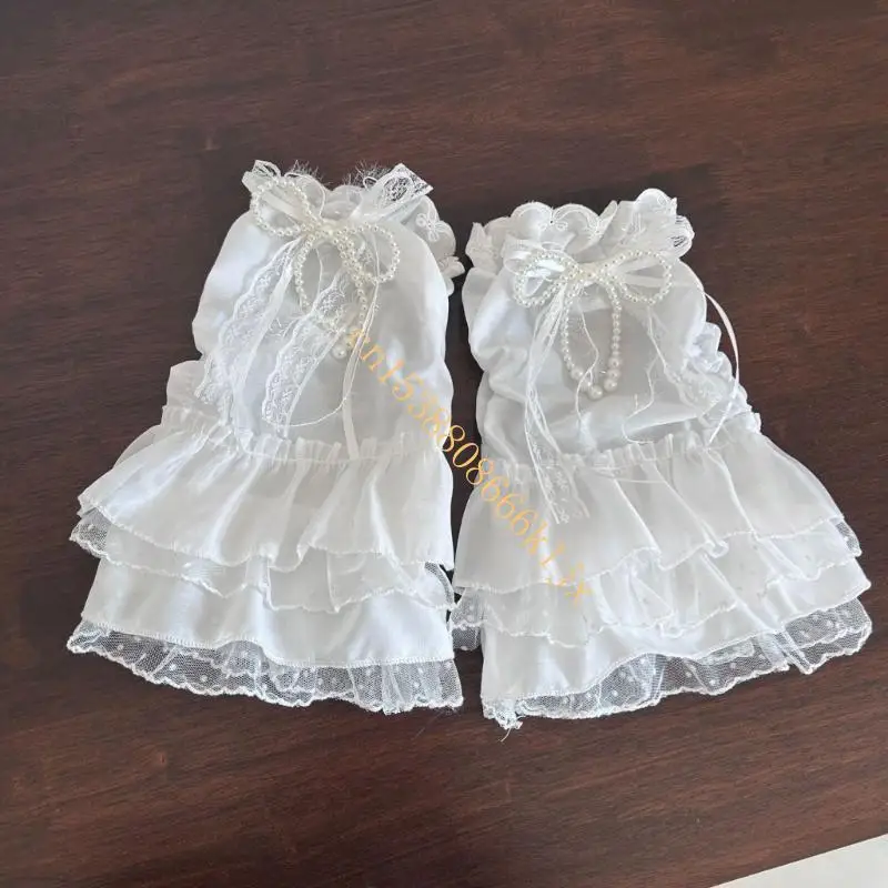 Ruffle Lace Leg Warmers for Women Elegant Pearls Bowknot Flared Leg Covers Socks 066C
Ruffle Lace Leg Warmers for Women Elegant Pearls Bowknot Flared Leg Covers Socks 066C