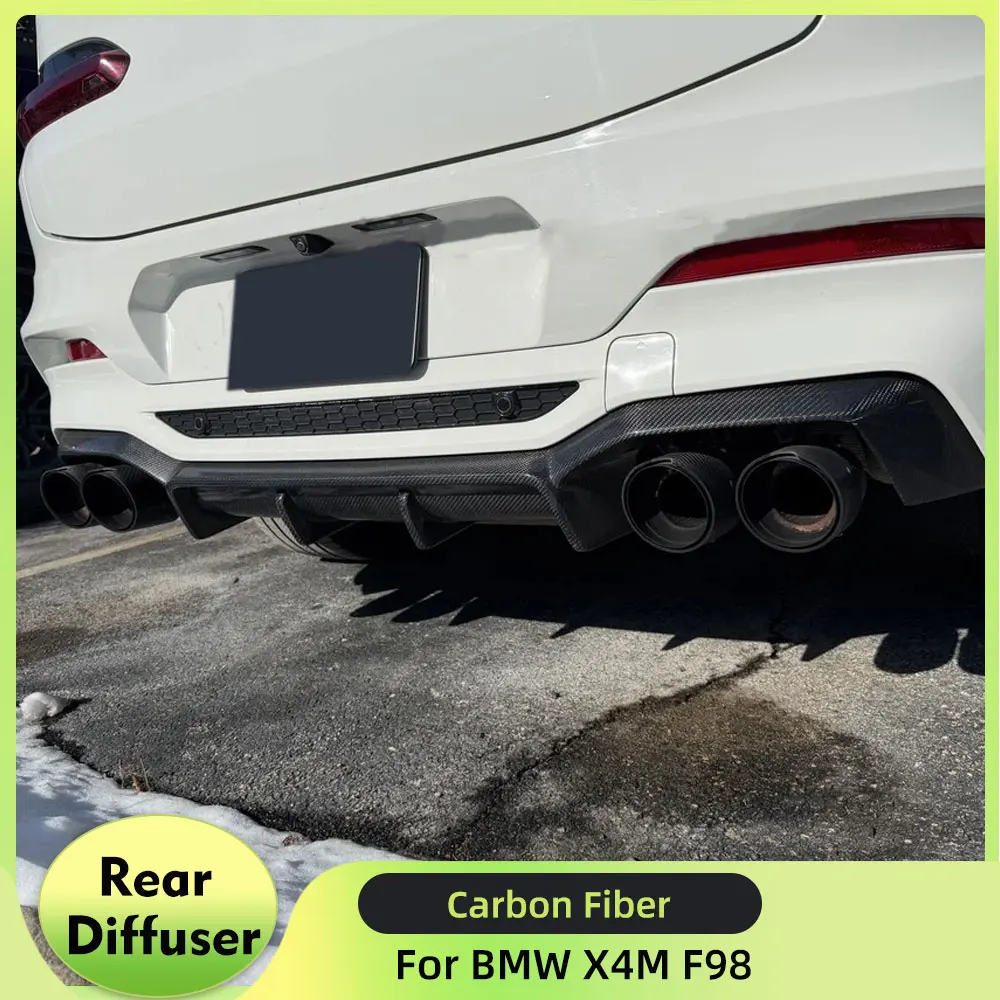 For BMW X4M F98 2019-2024 Rear Bumper Diffuser Lip Spoiler Carbon Fiber Rear Diffuser Exterior Trim Protection Car Body Kit
For BMW X4M F98 2019-2024 Rear Bumper Diffuser Lip Spoiler Carbon Fiber Rear Diffuser Exterior Trim Protection Car Body Kit